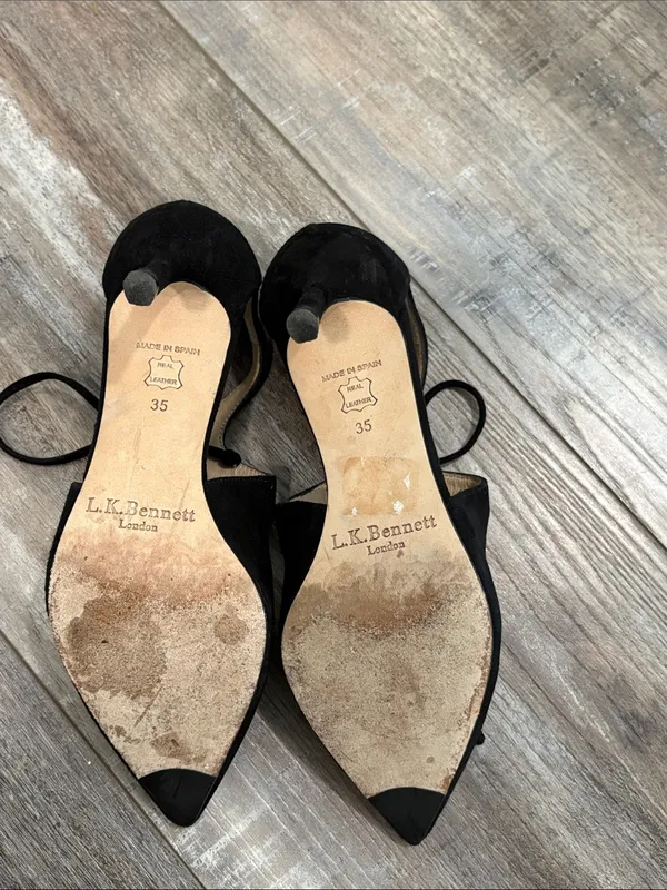 LK Bennett Black Suede Loren Pumps Princess Kate - Image 7
