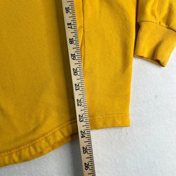 VTG PINK Victoria's Secret Yellow Quarter Zip Pullover Sweatshirt‎ Eighty Six XS - Image 6
