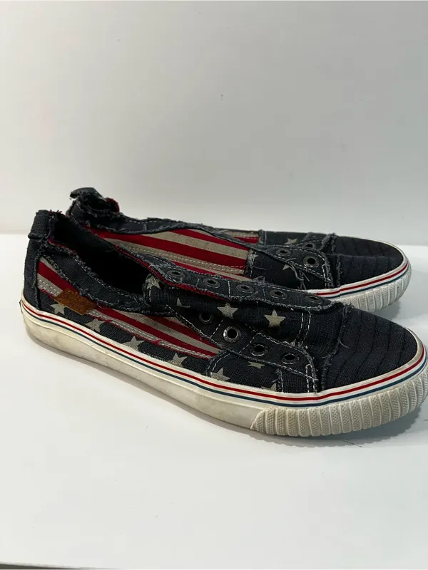 Blowfish Malibu Bettie American Flag Patriotic Slip On Sneakers - Image 2