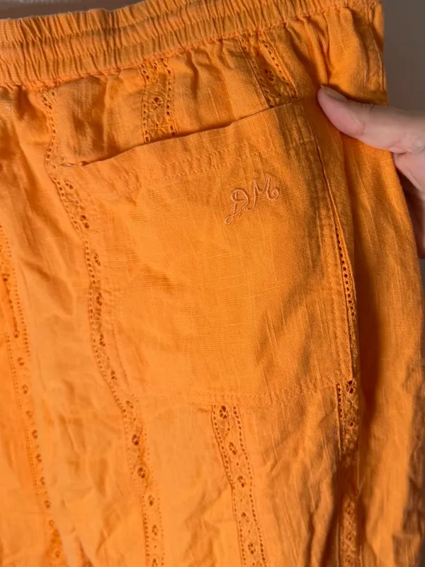 Damson Madder Martina Trousers in Apricot 10 - Image 9