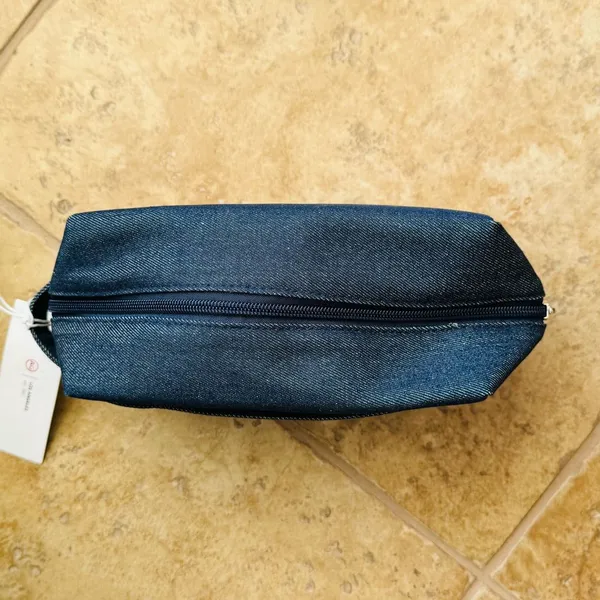 AG Adriano Goldschmied NWT Los Angeles Denim Toiletry Cosmetic Makeup Bag - Image 5