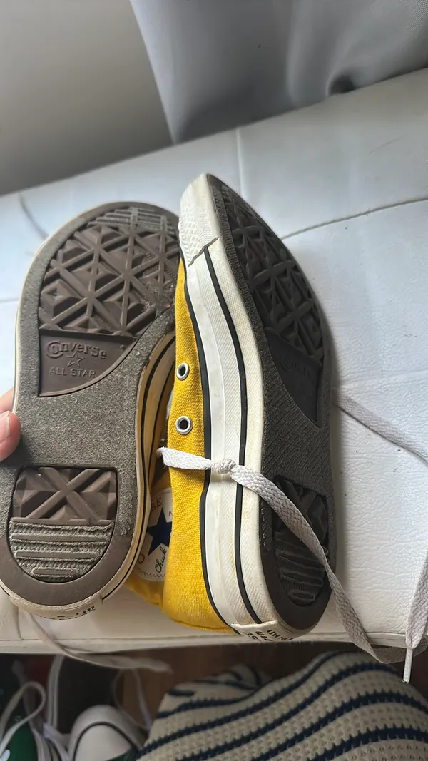 Yellow High-Top Converse - Image 3