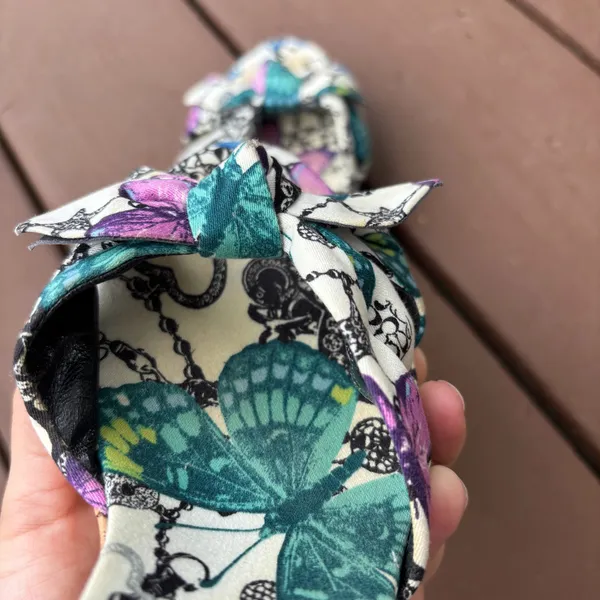 Vintage Coach butterfly-print sandals - Image 7