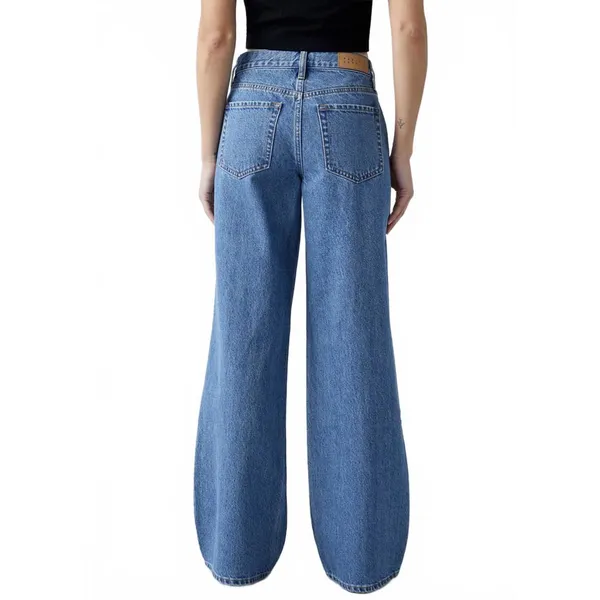 Pacsun Eco Medium Indigo Extreme Baggy Jeans NWT Parker Wrenlee Size 26 - Image 4