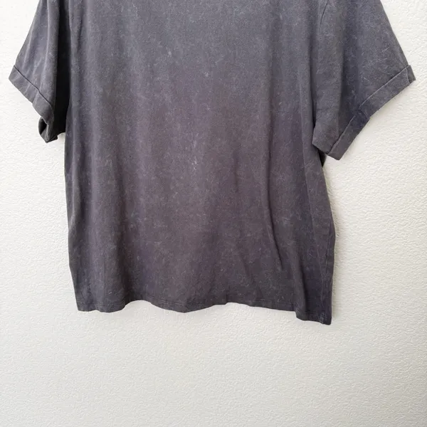 [Messy Bun Just Chillin] Gray Nashville Embroidered Graphic T-Shirt Size Large L - Image 8