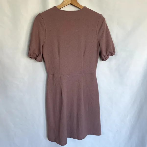 Madewell dusty rose‎ faux wraparound minidress women's size S summer sundress - Image 7
