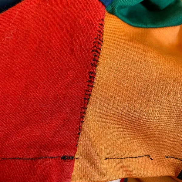 Custom Reworked Patchwork Shorts Red Size M - Image 8