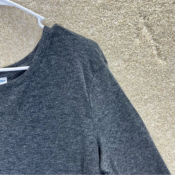 Imperfect Old‎ Navy charcoal gray long sleeve shirt stretchy comfy XXL 2018 top - Image 5