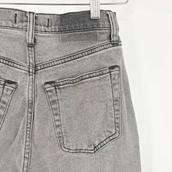 Abercrombie & Fitch Ankle Straight Womens Jeans Sz 26 Gray Y2K Grunge 90s Indie - Image 7