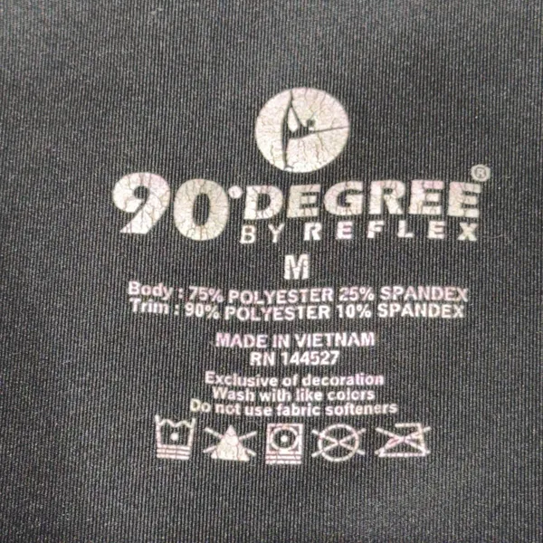 90 Degree by Reflex Women's Medium Black Leggings - Image 5
