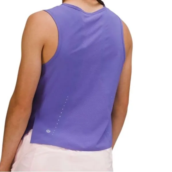 Lululemon Swift Ventilated Running Tank Top Charged Indigo Size 4 - Image 2