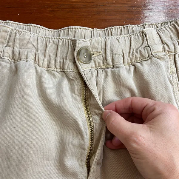 Faherty Arlie Day Cargo Linen Blend Pants in Safari Khaki Tan - Sz S 💚🎀 - Image 7