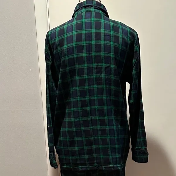 J Crew Women Pajamas Green Black -‎ Size S. - Image 2