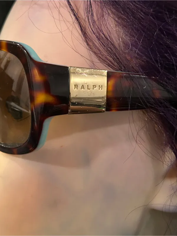 Ralph Lauren Tortoiseshell Oversized Sunglasses with Brown Lenses - Image 4