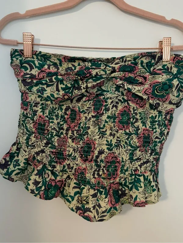 Free People One More Time Tube Top in Tea Combo Size Small - Image 9