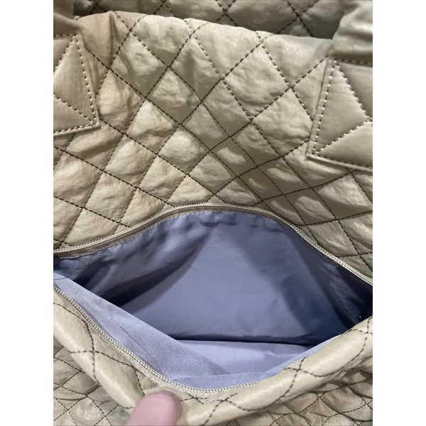 Hsitandy‎ Beige Waterproof quilted tote bag NEW - Image 2