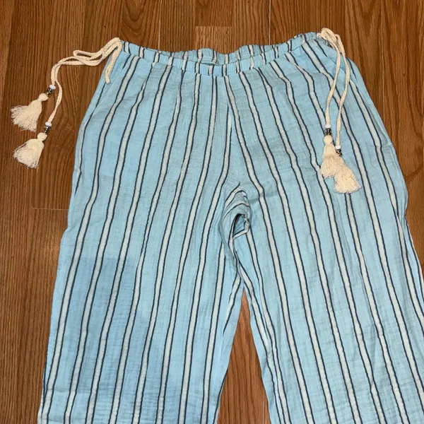 No Boundaries Cotton gauze side tie beach pants - Image 6