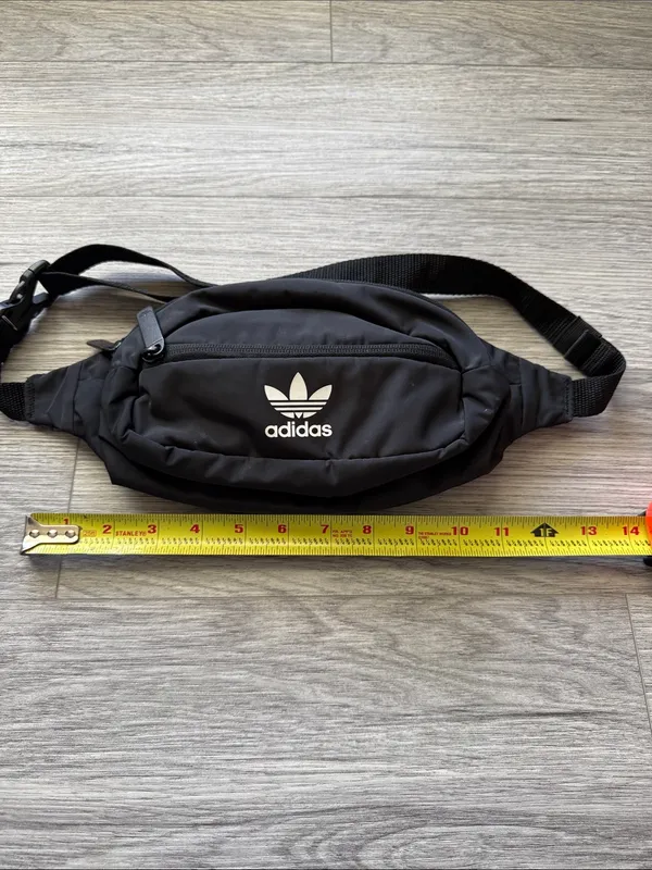 Adidas Black Trefoil Belt Bag - Image 7