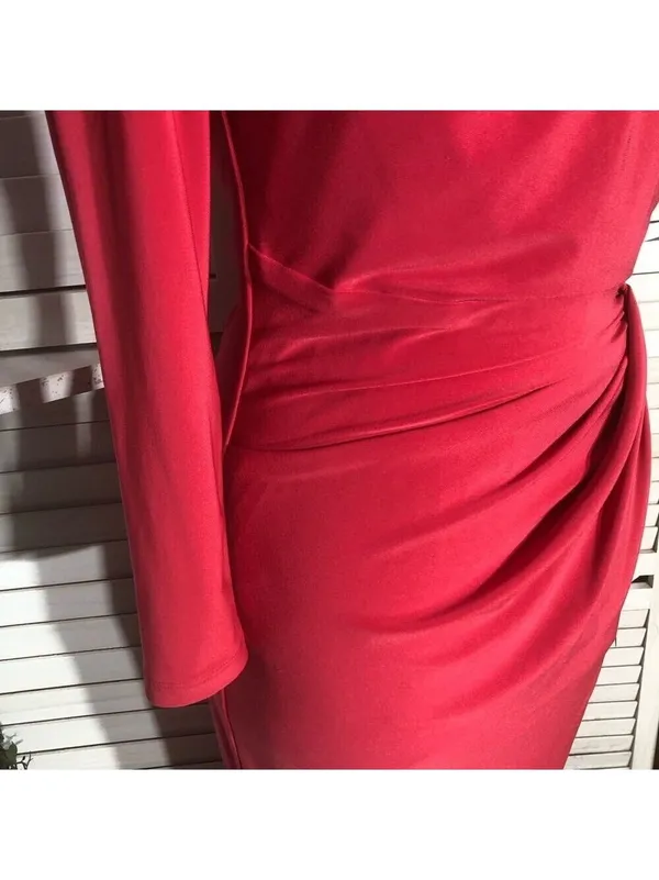 Ralph Lauren Midi Dress coral Pink Derby elegant wedding guest Old Money glam S - Image 11