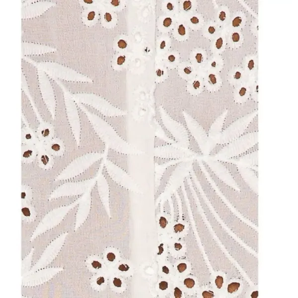 Majorelle Faria Kimono in White embroidery Large - Image 9