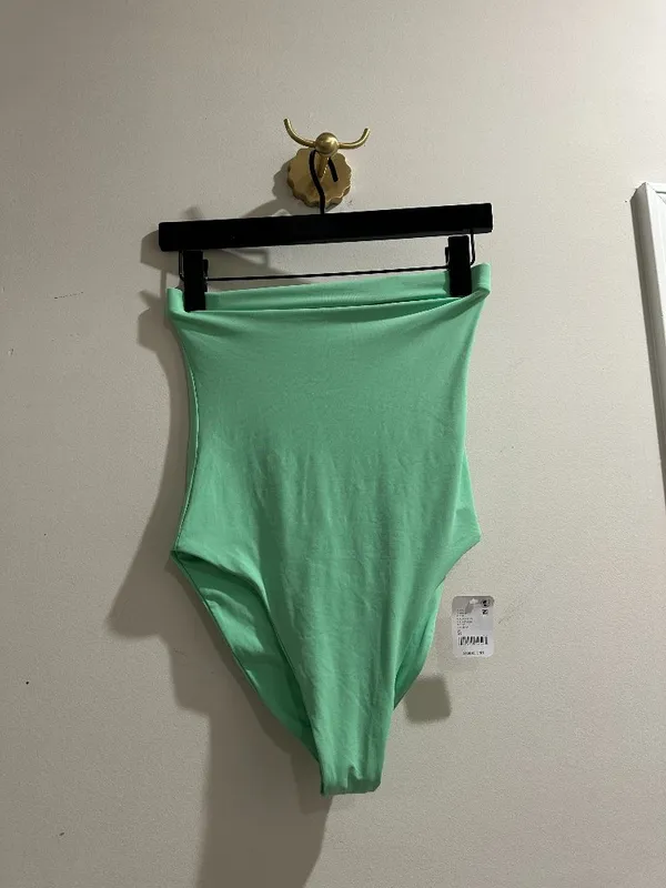 TOAST SWIM x Free People Tube One Piece Swimsuit in Luna Moth Size Medium NWT - Image 3
