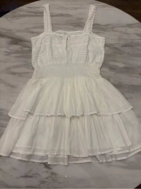 Forever 21 White Crochet Tiered Sun Mini Dress - NWT - Image 2