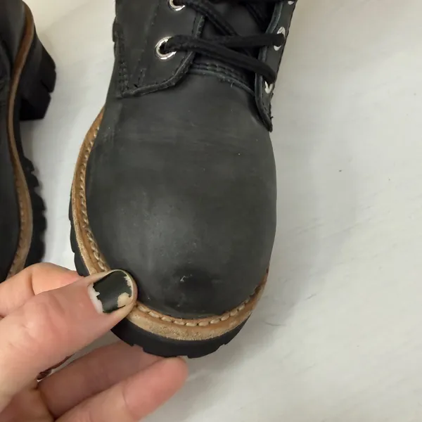 Free People X Jeffrey Campbell Lucca Lace Up Stompy Lugg Sole Boots Sz 6 - Image 6