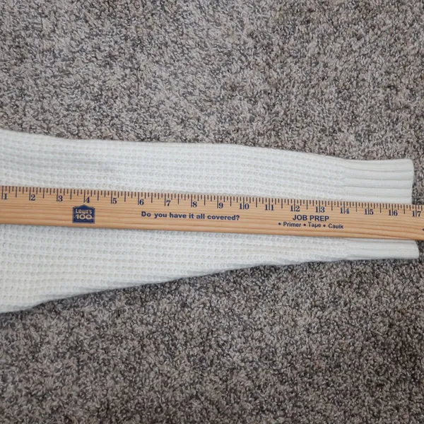 Lauren Ralph‎ Lauren Black Label Wool Cream Waffle Knit Turtleneck Sweater XL - Image 10