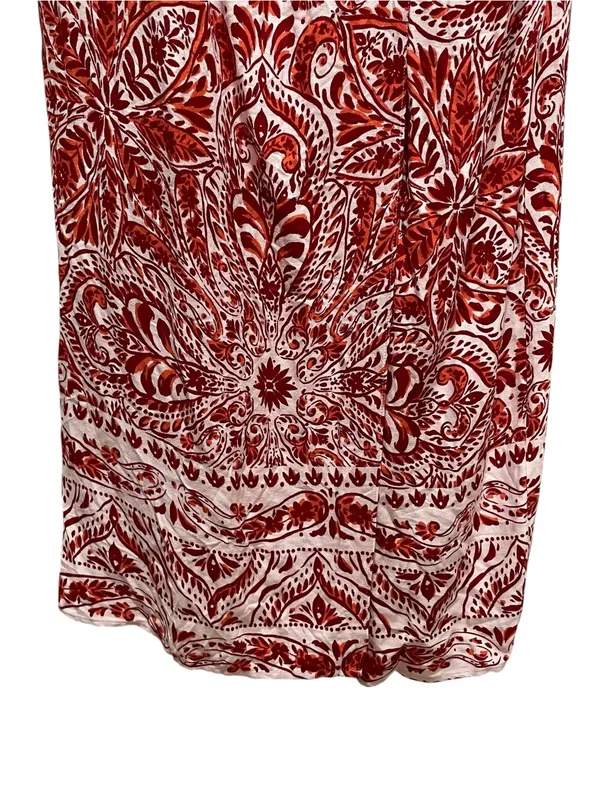 Forever 21 Contemporary Paisley Maxi Dress Blush Rust Women’s Size Large NWT - Image 3