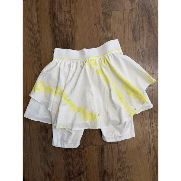 Lululemon Court Rival High Rise Skirt Extended Liner Cross‎ Court Electric Lemon - Image 2