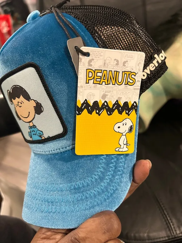 Blue Plush Baseball Cap with Cartoon Patch - Image 11