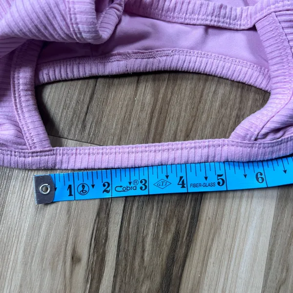 Klassy Network Lilac Ribbed Crop Top with padding size S - Image 9