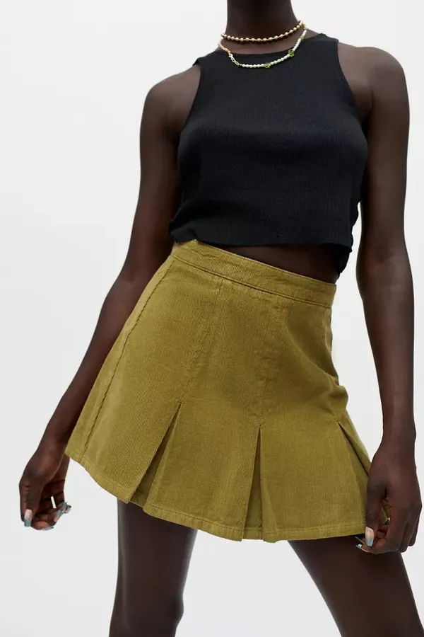 Urban Outfitters Corduroy Pleated Mini Skirt - Image 2