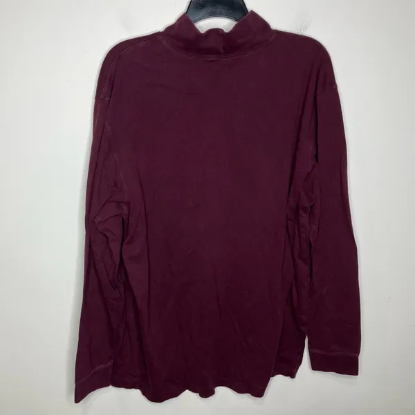 L.L.‎ Bean maroon mock neck turtleneck top size XL unisex size basics winter - Image 2