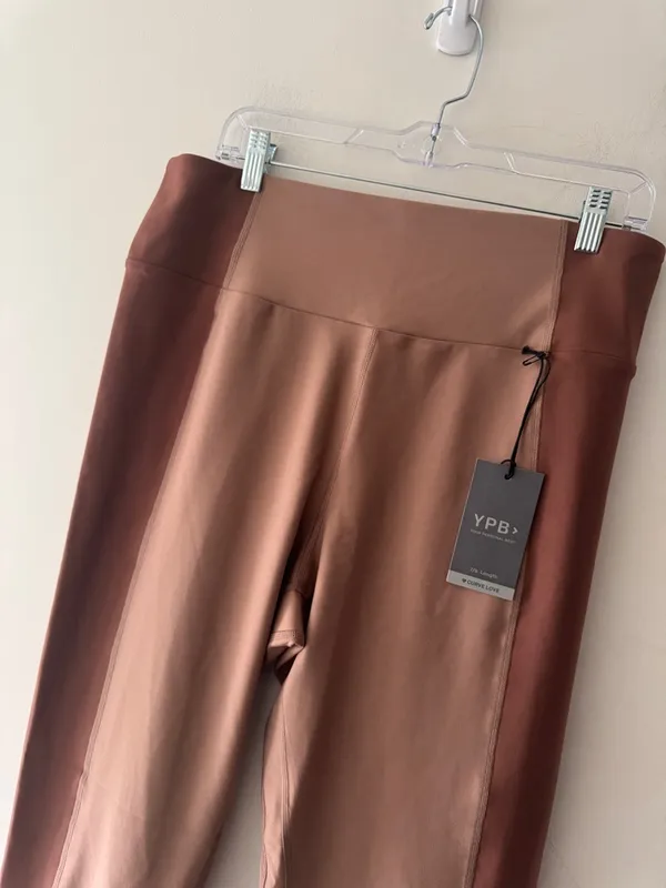 NEW!!‎ Abercrombie & Fitch YPB Curve Love 7/8 Length Colorblock Leggings - Image 2