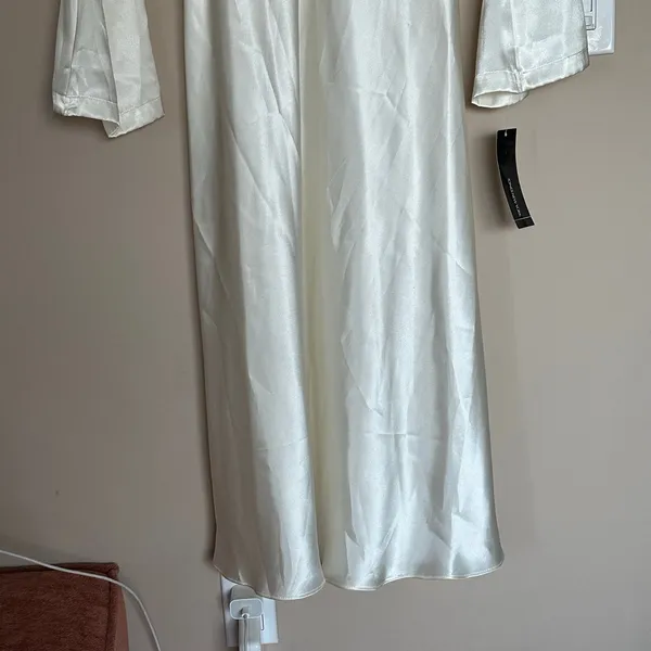 Jones New York Vintage Satin Ivory 2pc Slip Dress Set Size Medium NWT Bridal Boudoir - Image 8