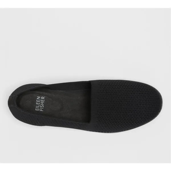 Eileen Fisher Black‎ Demi Knit Stretch Loafer - Image 9