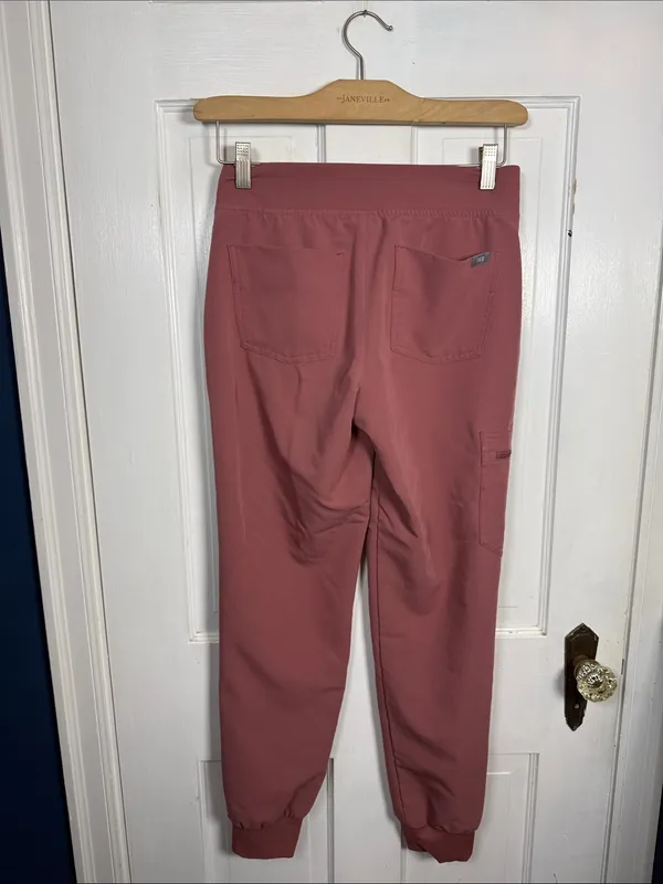 Figs Women's Zamora Jogger Scrub Pants in Mauve W2474 Sz XS - Image 5