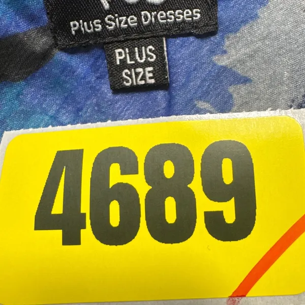 PSD Plus Size‎ Blue Abstract Print Maxi Dress Sleeveless V Neck Casual - Image 10