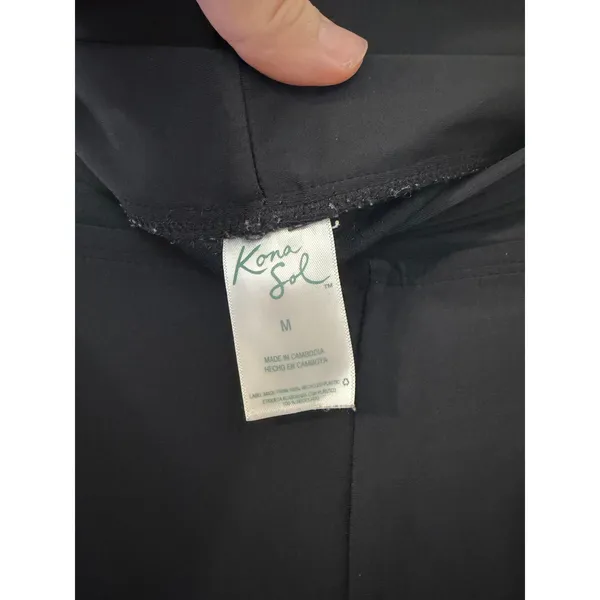 Kona Sol Swim Shorts Women's Size Medium Black Swimsuit Bottoms Modest Comfort - Image 3