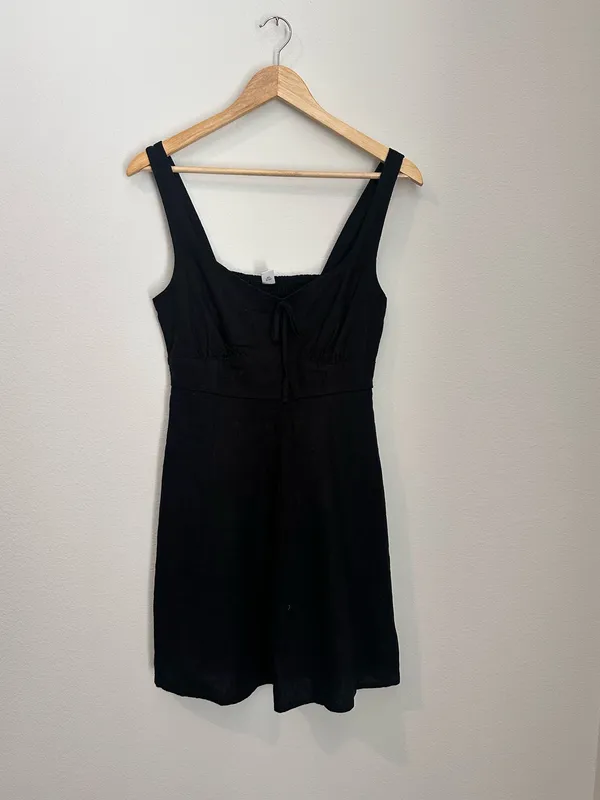 Old Navy Fit & Flare Linen Mini Dress - Image 2