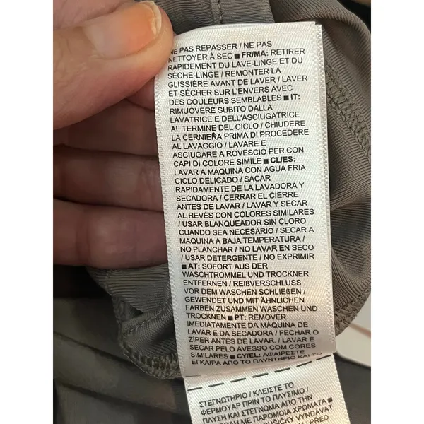 Athleta Delancey Gleam Moto Tight Leggings Taupe S Shiny Biker Athleisure New - Image 9