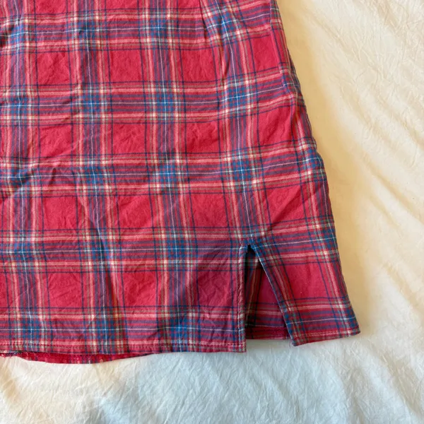 Princess Polly Pink Plaid Mini Skirt - Image 2