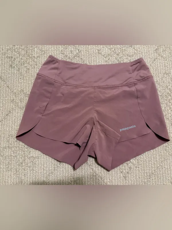 PATAGONIA Women's Dusty Purple High-Rise Strider Pro Shorts Size XXS - Image 2