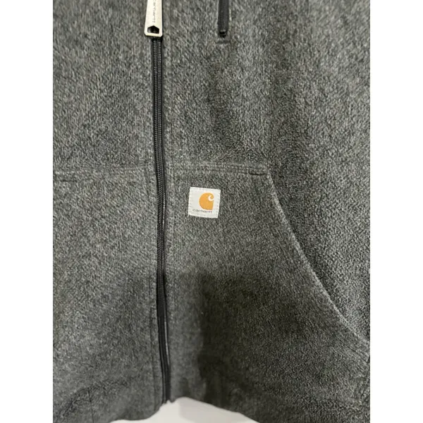 CARHARTT Fleece Hoodie Jacket Women Size M Hooded Full Zip‎ 8/10 - Image 2
