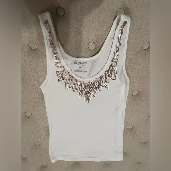 Old Navy sequined Tank- Size Small - Image 2