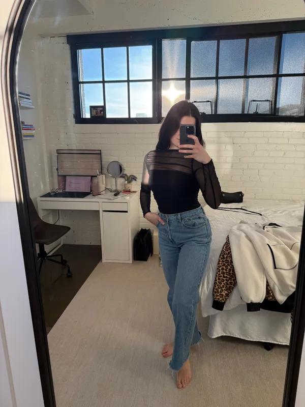 Abercrombie Mesh Long Sleeve Bodysuit - Image 3