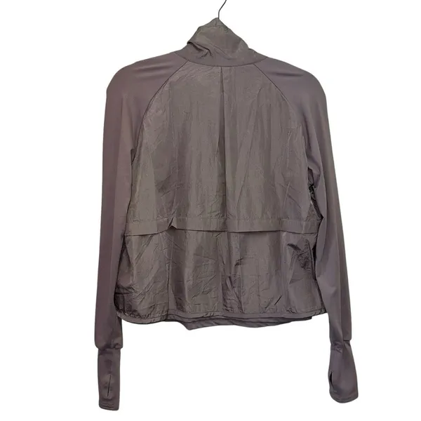 Free People Movement Cropped Pullover Jacket Small Purple Half Zip‎ Athleisure - Image 4