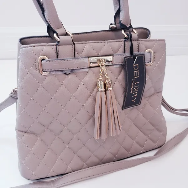 Quilted Fringed Tassel Crossbody Bag - Image 3