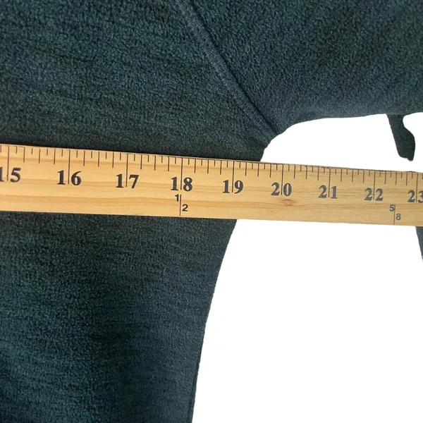 Eddie Bauer Women's Size Small Green Half‎ Zip Fleece Pullover Sweater - Image 8